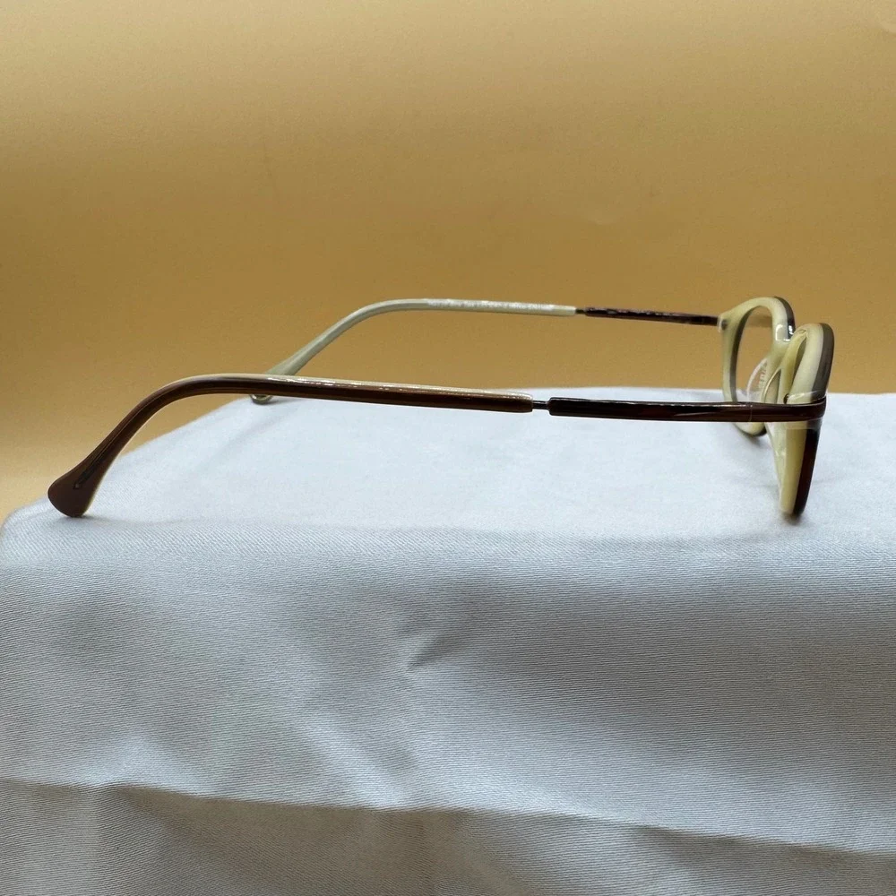 Hilco A2 High Impact Eyewear Frames Brown Tan Oval SG110‎ 49-18-135 NOS New